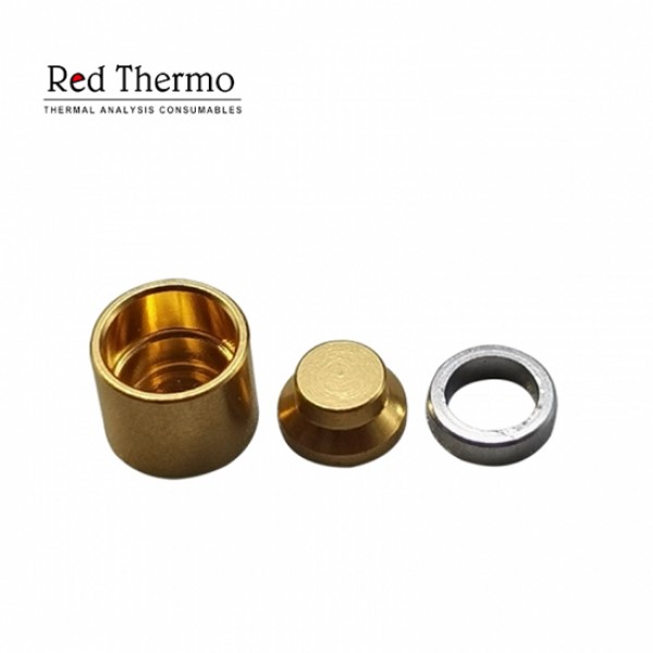 30μl Disposable High Pressure Crucible with Lid/Seal Gold Plated for Setaram