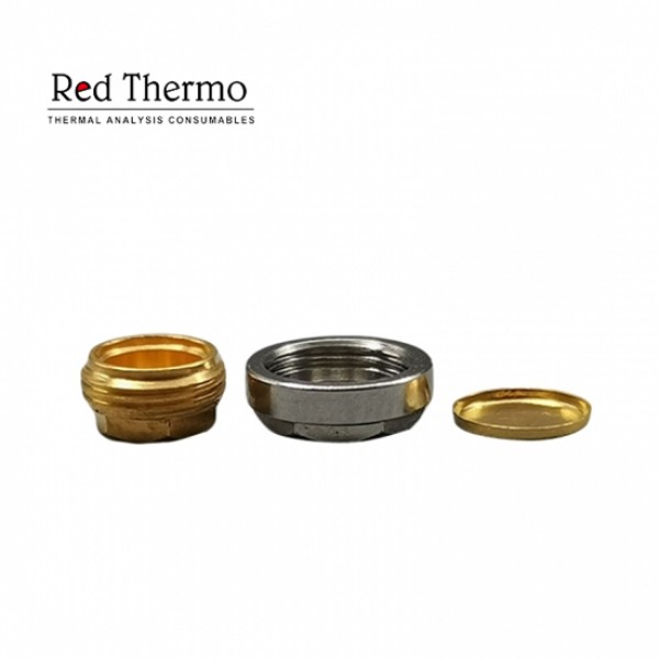 Reusable High Pressure Capsules Stainless Steel Gold Plated With Lid/Seal for TA Instruments