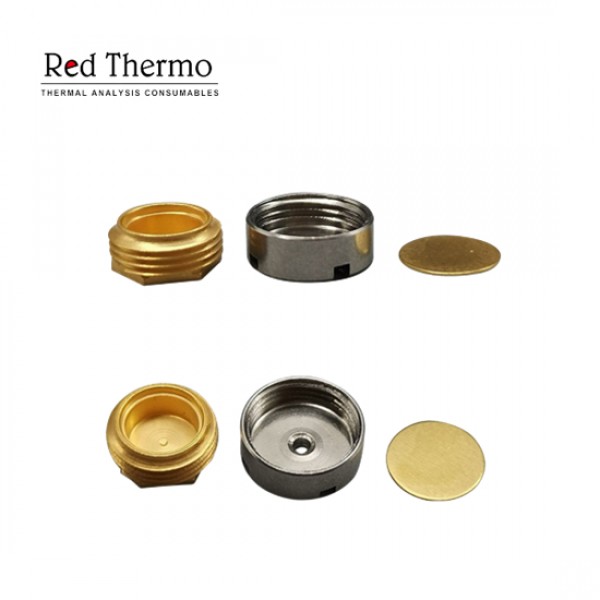 27μl Reusable High Pressure Crucible with Lid/Seal Gold-Plated for Netzsch 6.239.2-92.3.00