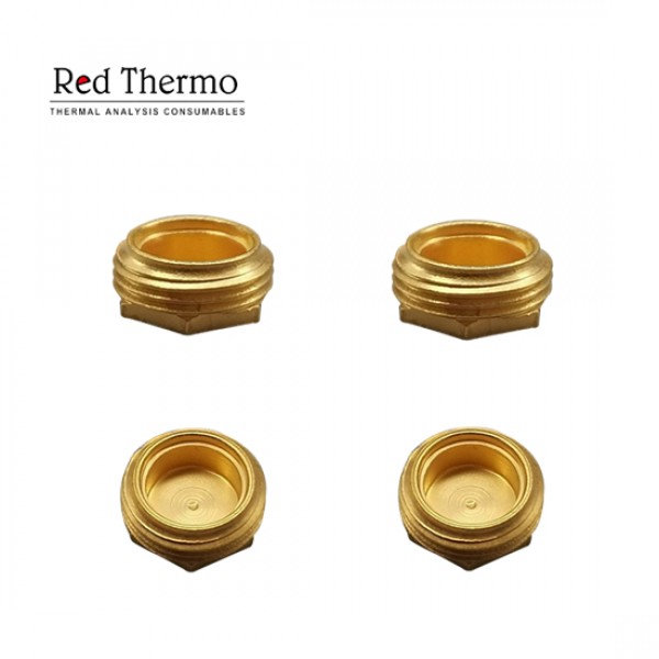 27μl Reusable High Pressure Crucible with Lid/Seal Gold-Plated for Netzsch 6.239.2-92.3.00