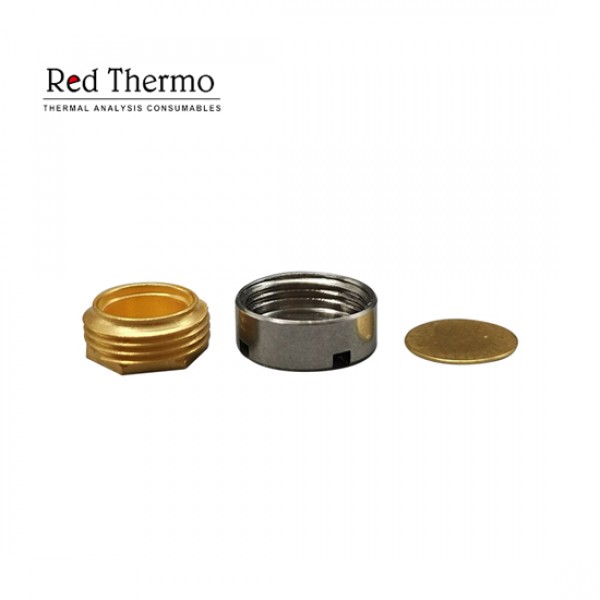 100μl Reusable High Pressure Crucible with Lid/Seal Gold Plated for Netzsch 6.239.2-92.8.00