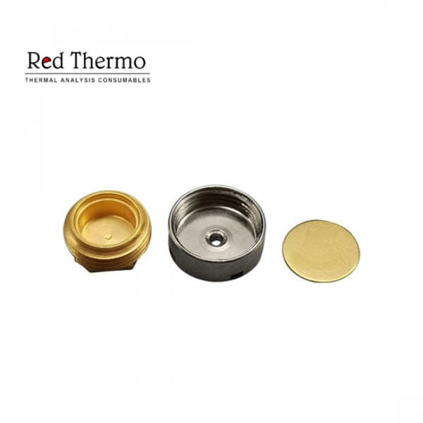 100μl Reusable High Pressure Crucible with Lid/Seal Gold Plated for Netzsch 6.239.2-92.8.00