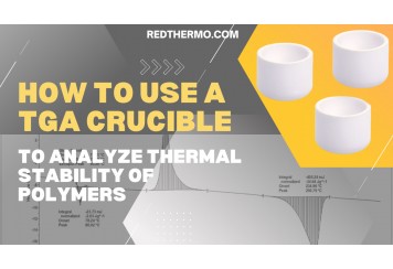 How to use a TGA crucible to analyze thermal stability of polymers