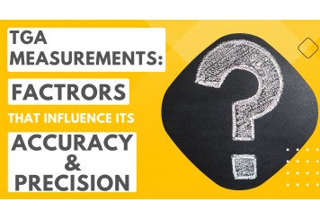 What are the factors that influence the accuracy and precision of TGA measurements?