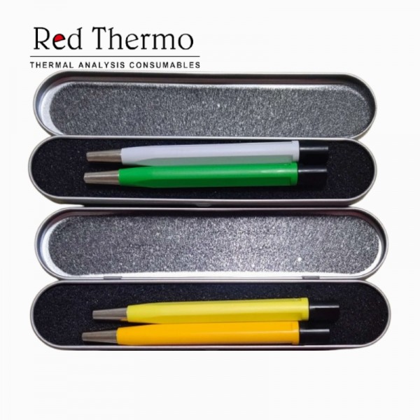 DSC Cell Cleaning Brush Fiberglass Furnace Cleaning Brush Kit 910824.001 for PE TA NETZSCH Mettler Hitachi Thermal Analysis Furnace Brush Red Thermo