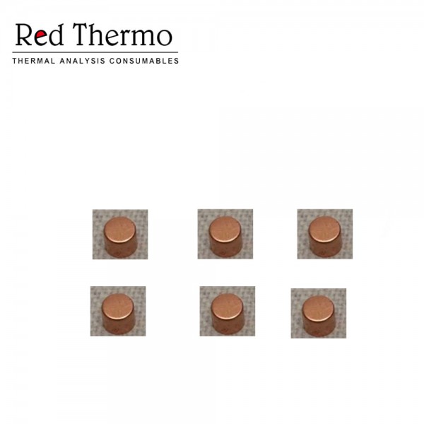 Copper crucible with lid D6.8*4 for  Netzsch