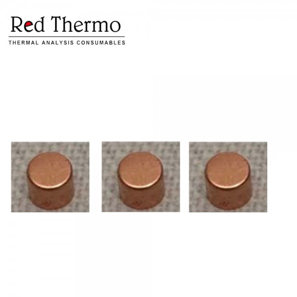 Copper crucible with lid D6.8*4 for  Netzsch